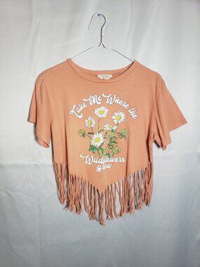 Moonchild size medium crop top tassle
